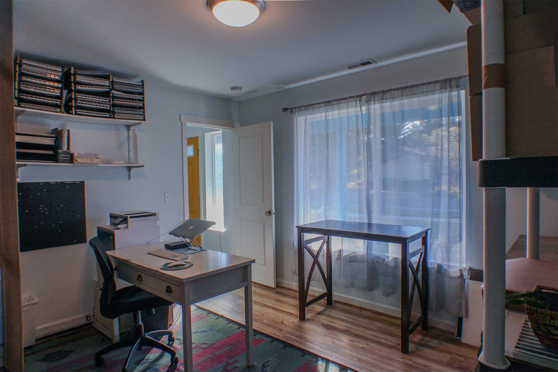 The downstairs office at 2610 Sheridan