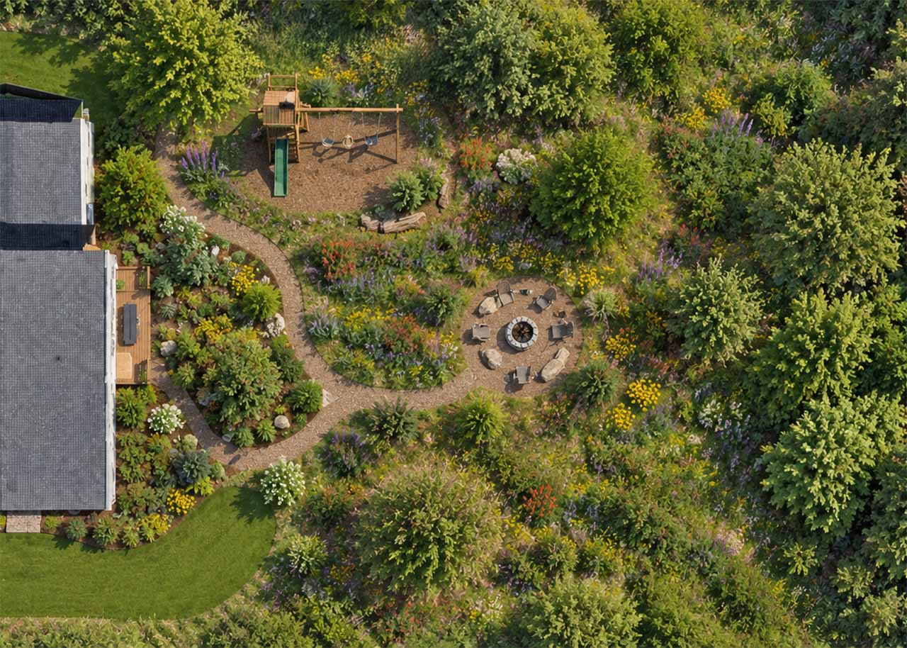 A landscaping concept for 2610 Sheridan